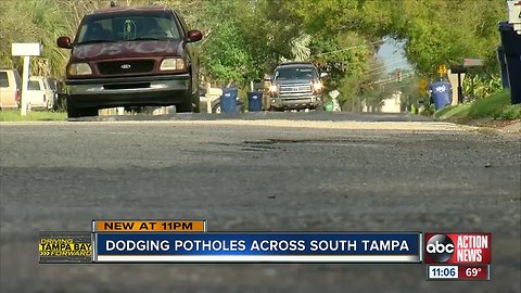 South Tampa neighbors asking for a smoother commute on pothole covered street