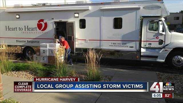 Local volunteers help in Texas after Harvey hits