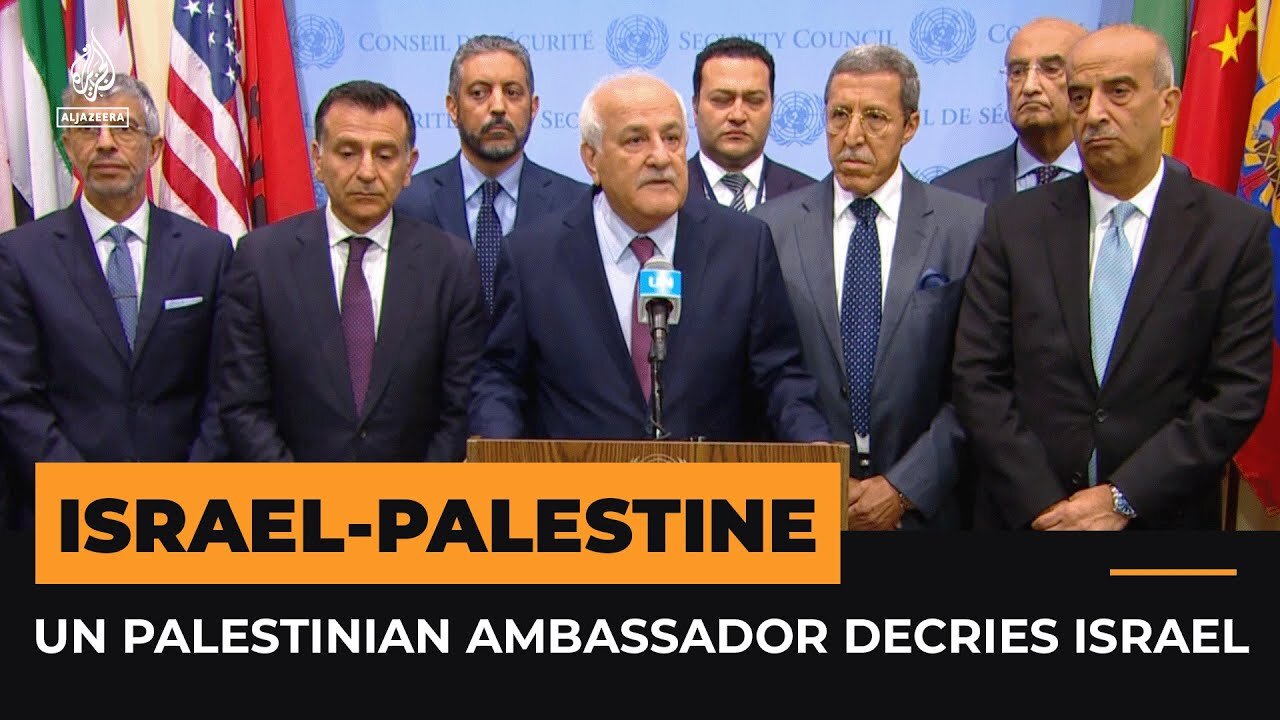 UN Palestinian ambassador denounces Israel for Gaza hospital attack _ Al Jazeera Newsfeed