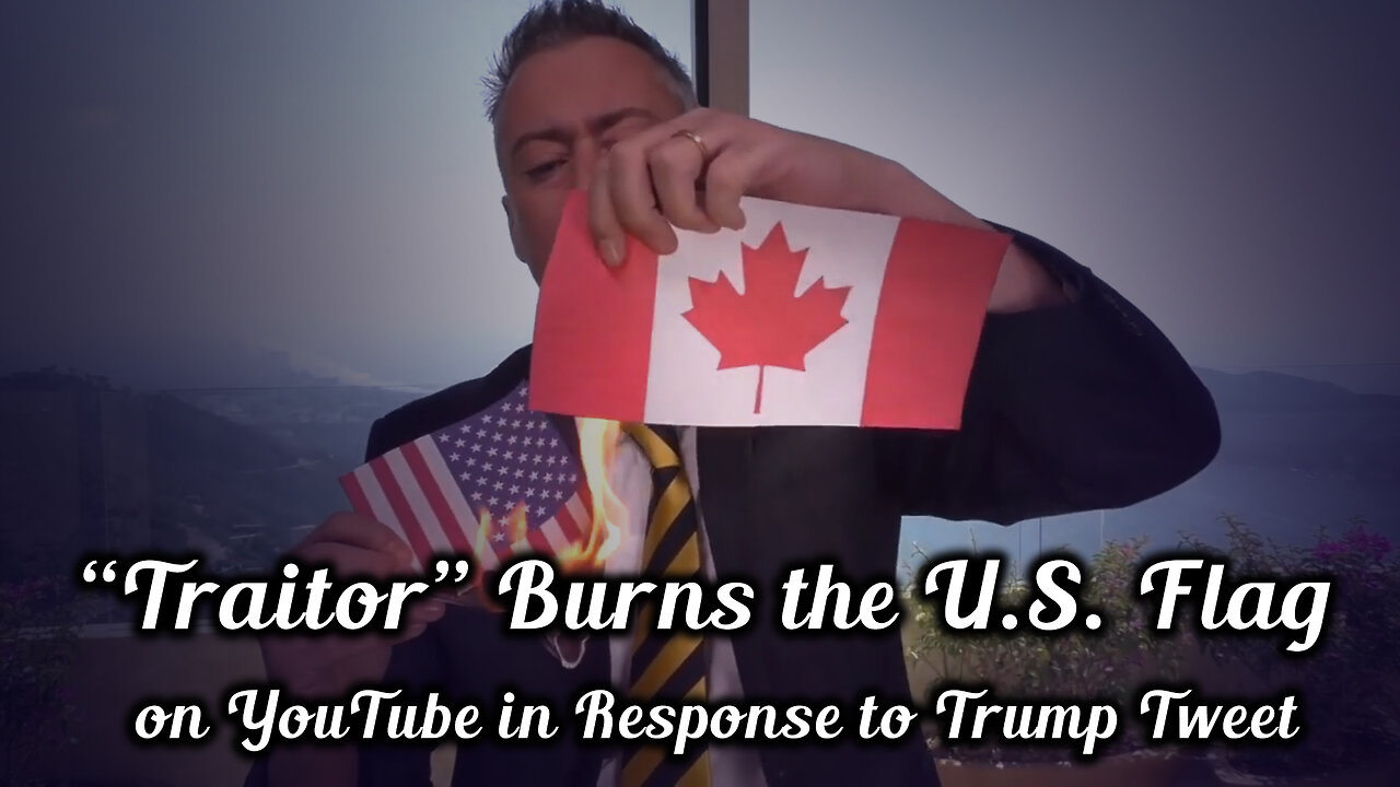 "Traitor" Burns the U.S. Flag in Response to Trump Tweet