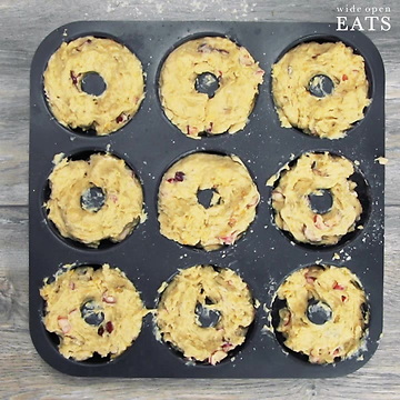 Savory Baked Cranberry Donuts