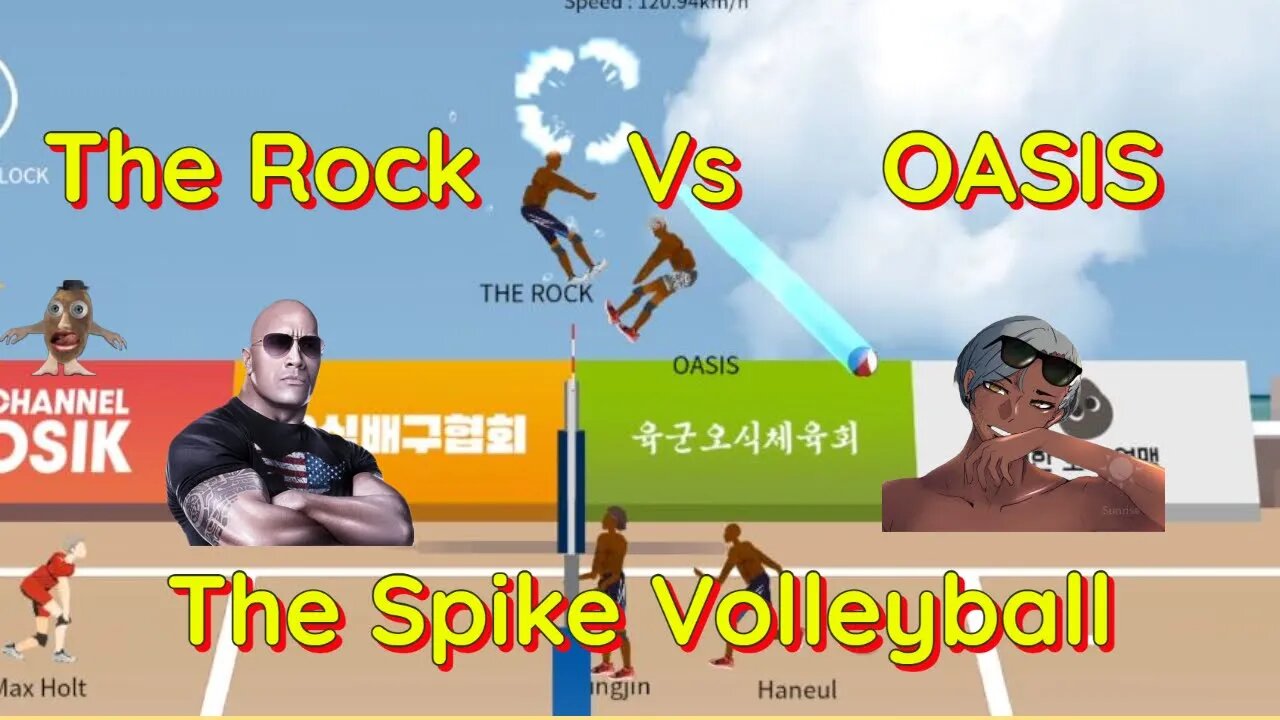 The Spike Volleyball - THE ROCK vs OASIS in Beach Challenge Stage 4