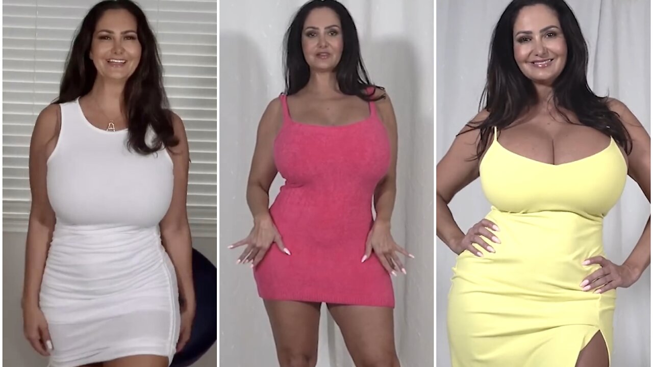 Colourful tryouts by model Ava Addams