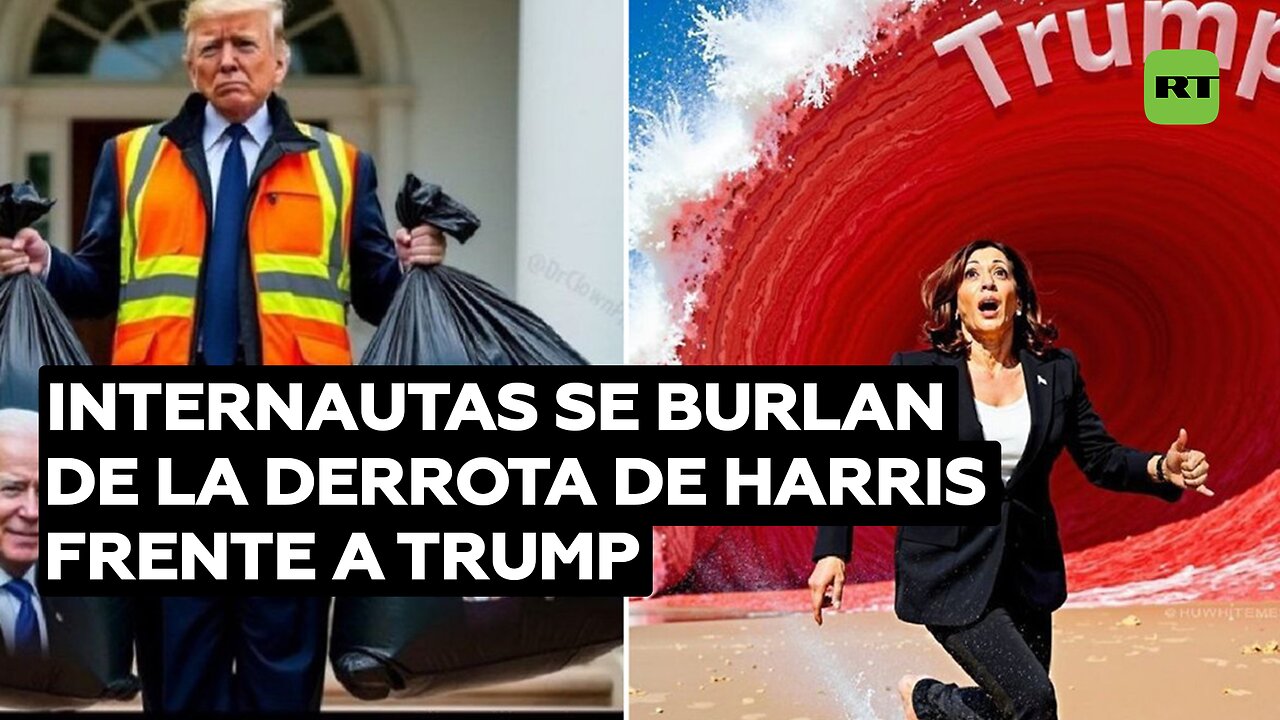 Internautas se burlan de la derrota de Harris en las presidenciales frente a Trump