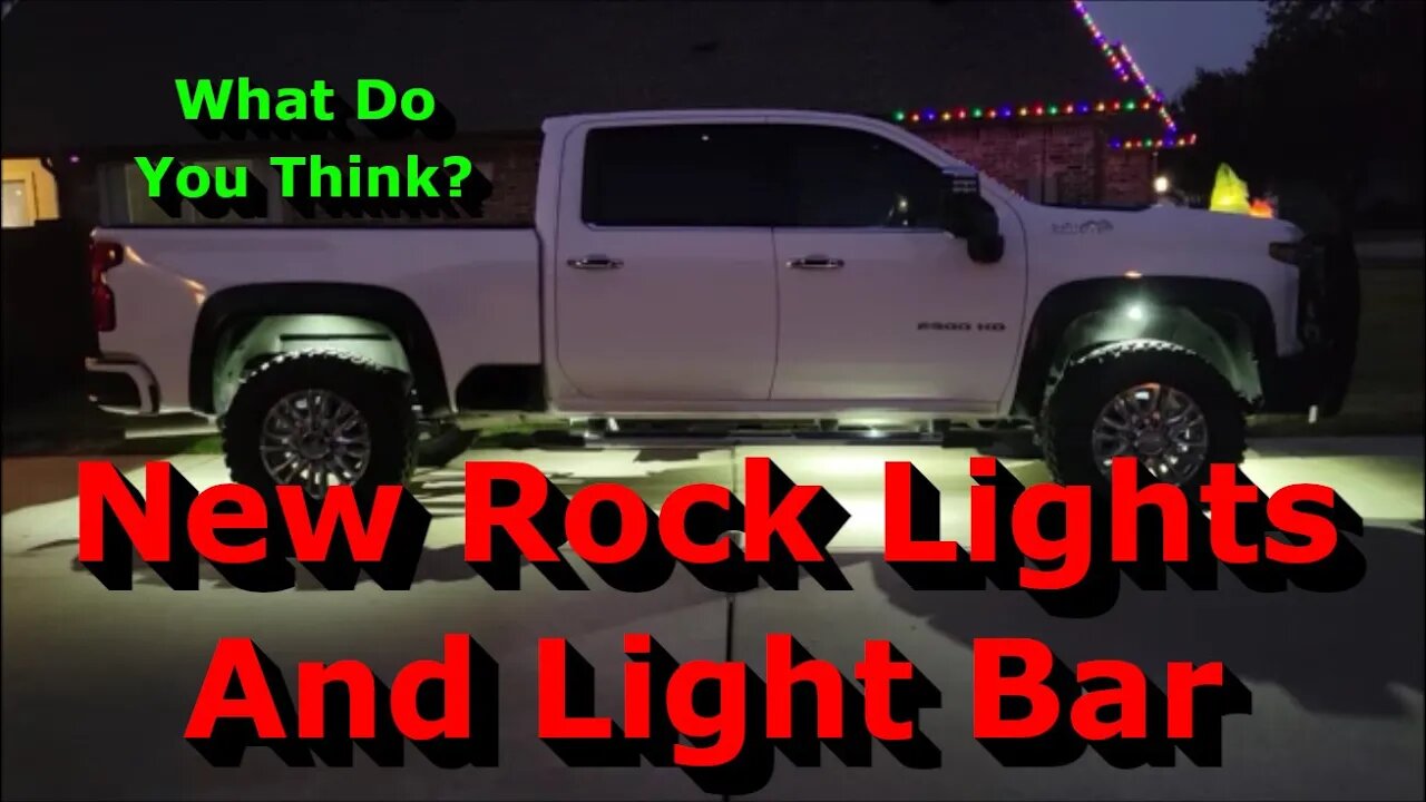 I Added New Rock Lights and a LED Light Bar - What Do You Think?