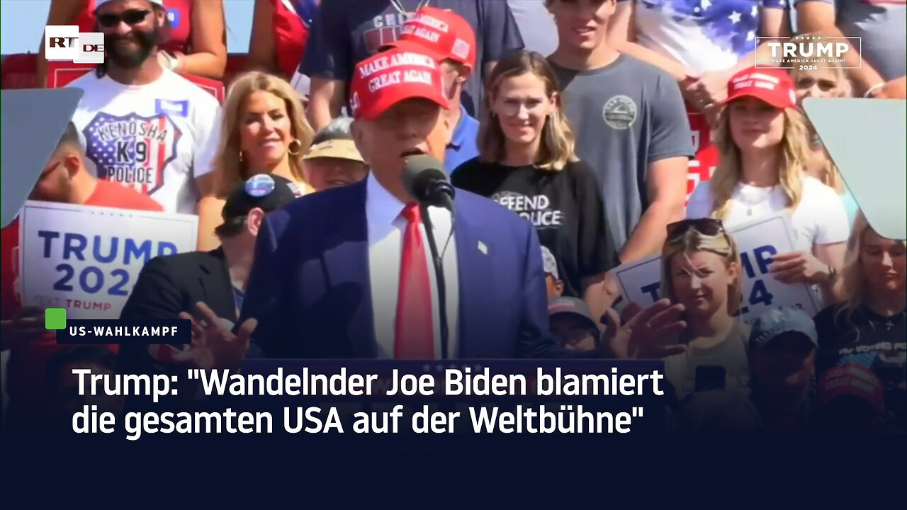 Trump: "Wandelnder Joe Biden blamiert die gesamten USA auf der Weltbühne"