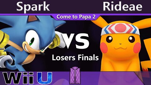 Instinct Spark (Sonic) vs. Shoq|Rideae (Pikachu) - Wii U Losers Finals - CTP2