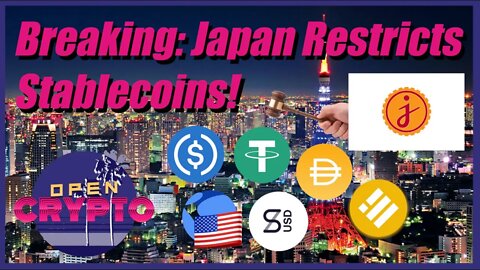 BREAKING! JAPAN RESRTICTS STABLECOINS TO BANKS ONLY!!! Jasmy