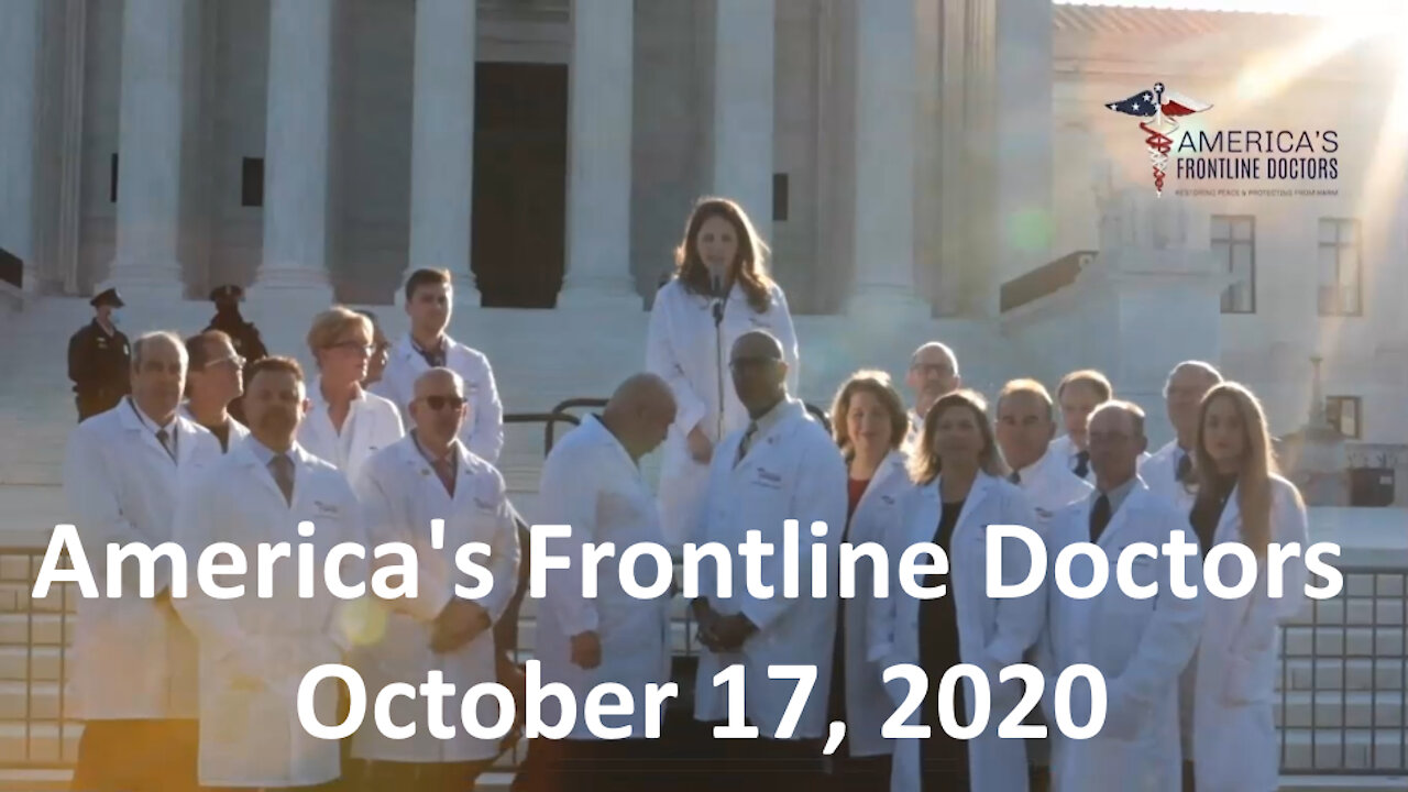 Americas Frontline Doctors: White Coat Summit II - SCOTUS Press Conference October 17, 2020