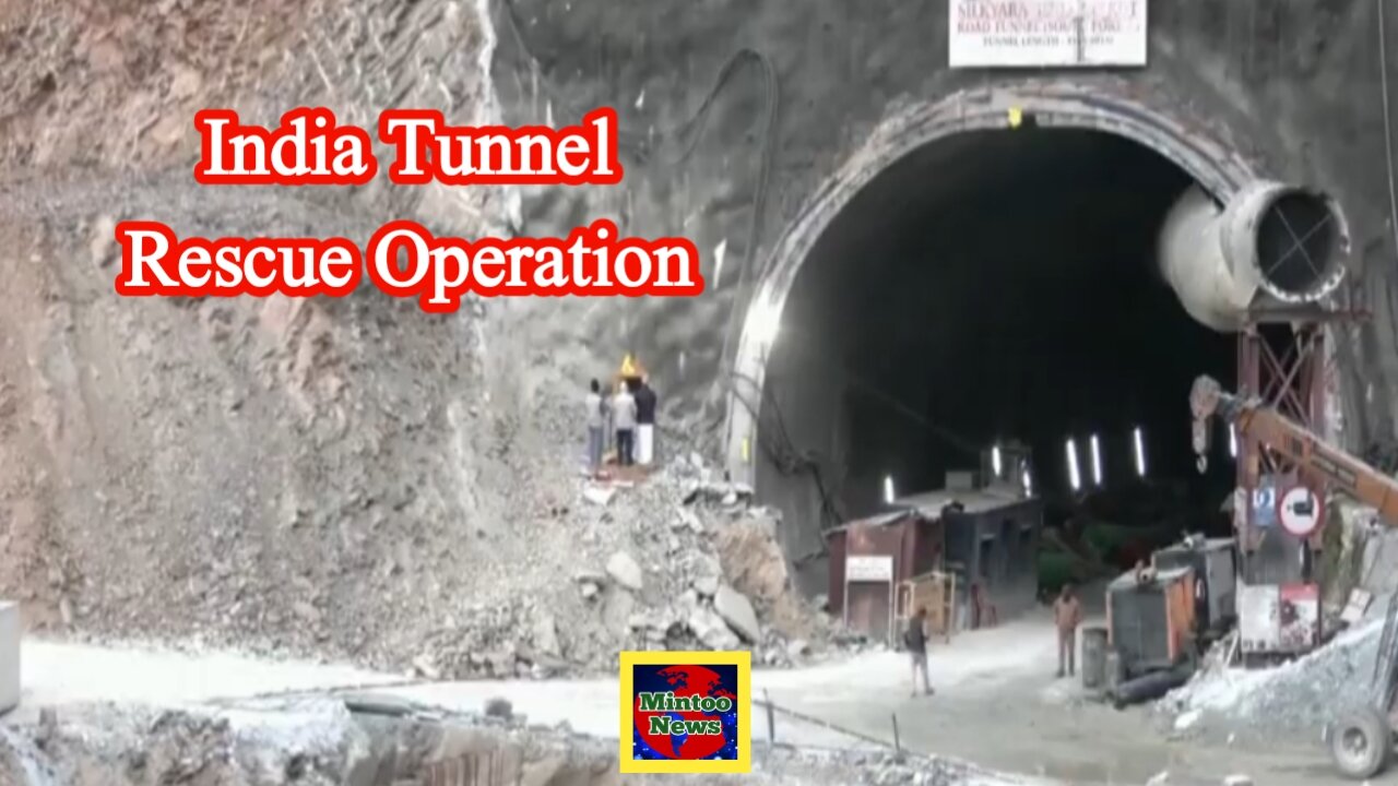 Rescue efforts continue to free the 41 workers trapped in tunnel
