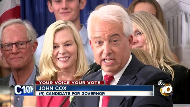 John Cox thanks supporters in Gov. race