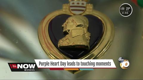 Purple Heart Day leads to touching moments