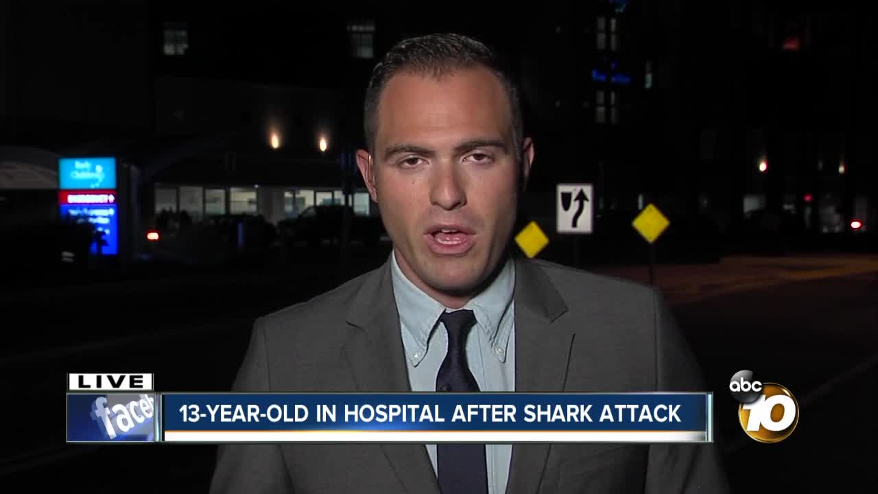 13-year-old boy recovering after shark bite in Encinitas