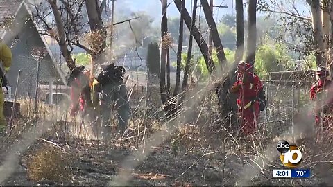Brush fire breaks out in Ramona