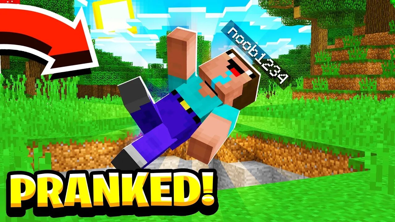 Pranking Noob1234 For 24 Hours! (Minecraft)