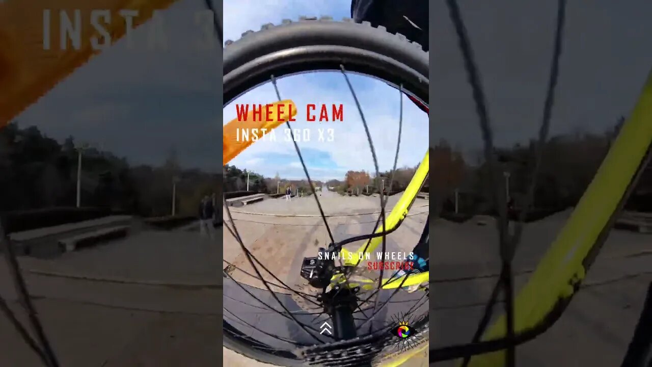 WHEEL CAM with INSTA 360 X3 at Carol Park , Bucharest | #shorts | 🇷🇴