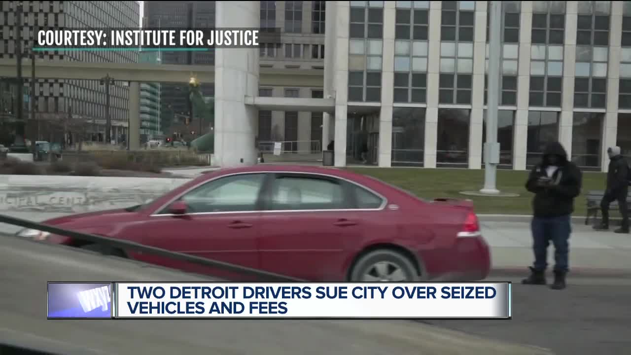 2 Detroit drivers sue city over seized vehicles and fees