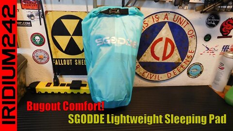 Sale! Bugout Comfort! SGODDE Lightweight Sleeping Pad