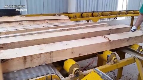 Amazing Modern Automatic Wood Cutting Sawmill Machines - Incredible Modern Woodworking Factory