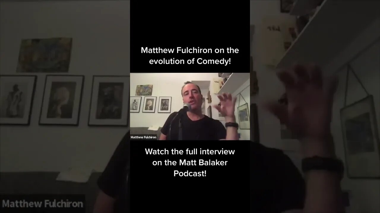 Matt Fulchiron on the Evolution of Standup Comedy #shorts