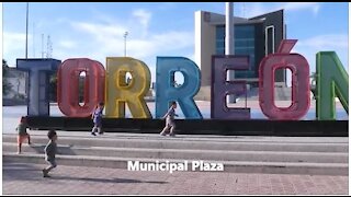 A Walk Around Municipal Plaza, Torreon, Coahuila, Mexico - LIVE MUSIC!