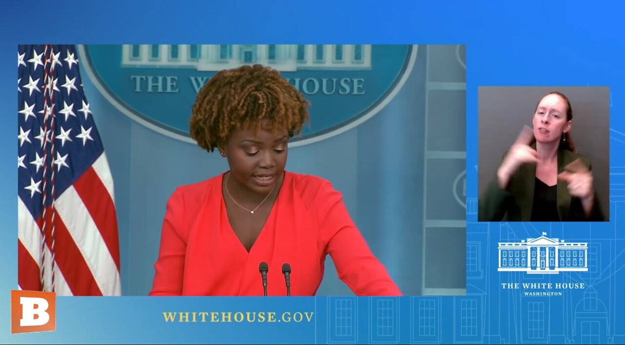 WH Press Secretary Karine Jean-Pierre speaking with reporters...