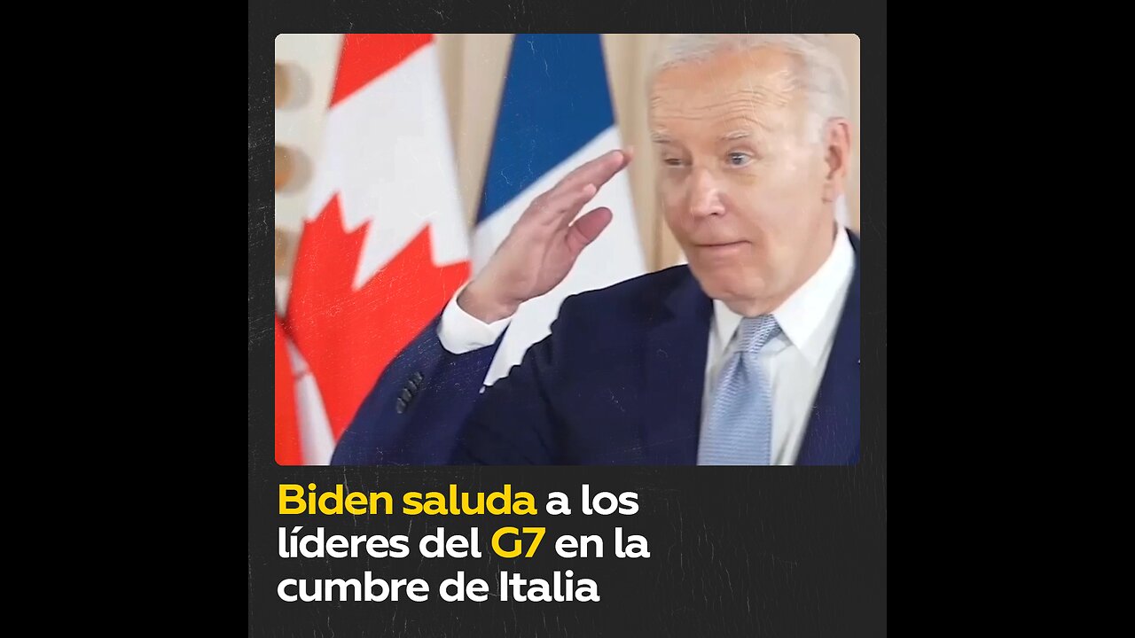 Biden y su saludo a los líderes del G7