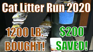 Cat Litter Savings Run 2020 - I Bought 1200lbs!!!