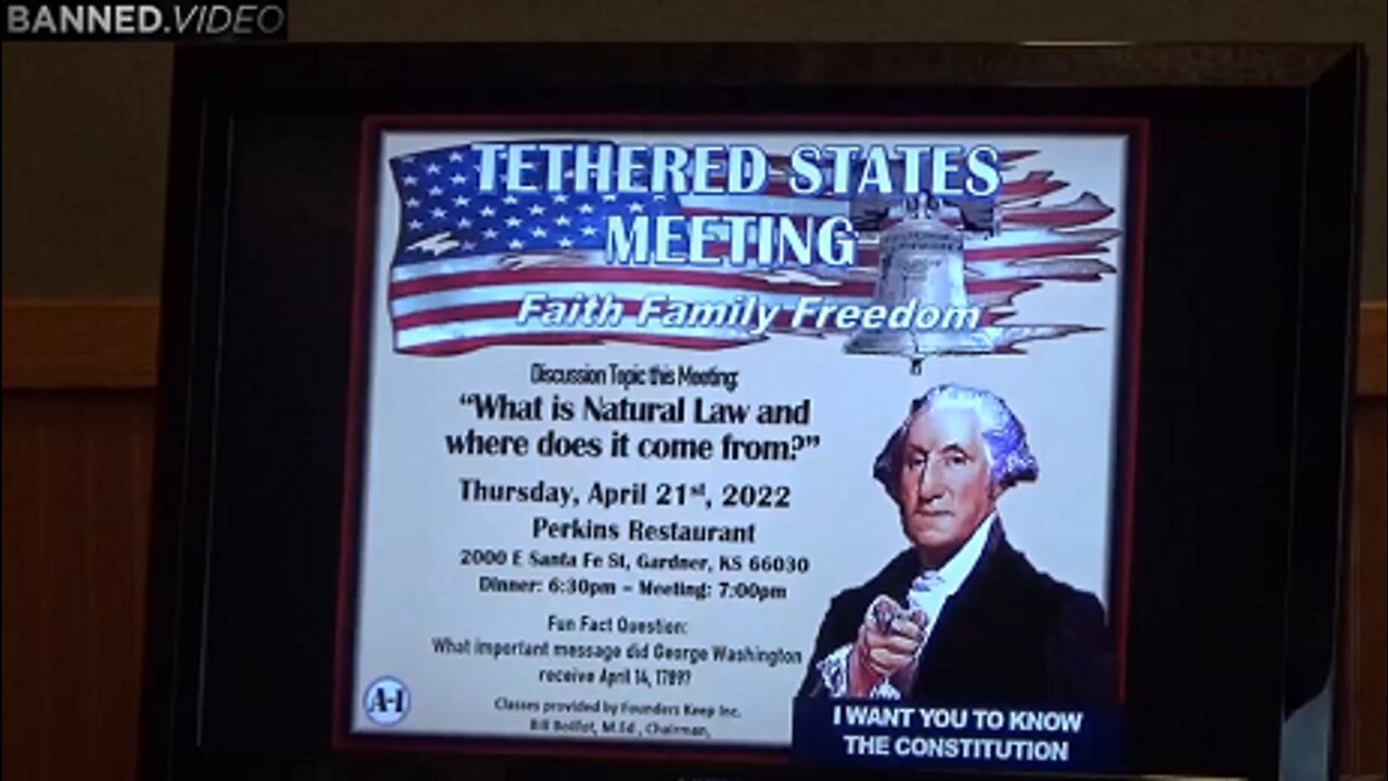 What is Natural Law? Founders' Keep Presentation, Gardner, Kansas, April 21st, 2022