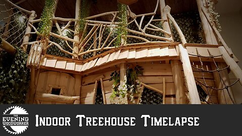 I Built a Treehouse in my Basement!