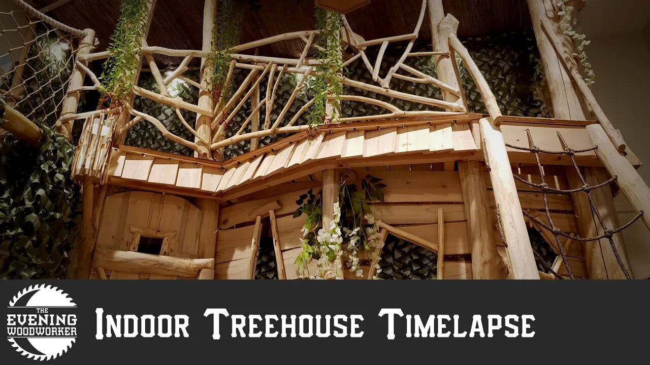 I Built a Treehouse in my Basement!