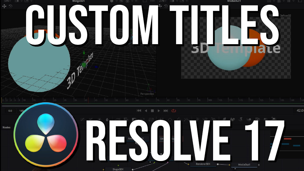 How to Make a Custom 3D Title Template in DaVinci Resolve 17