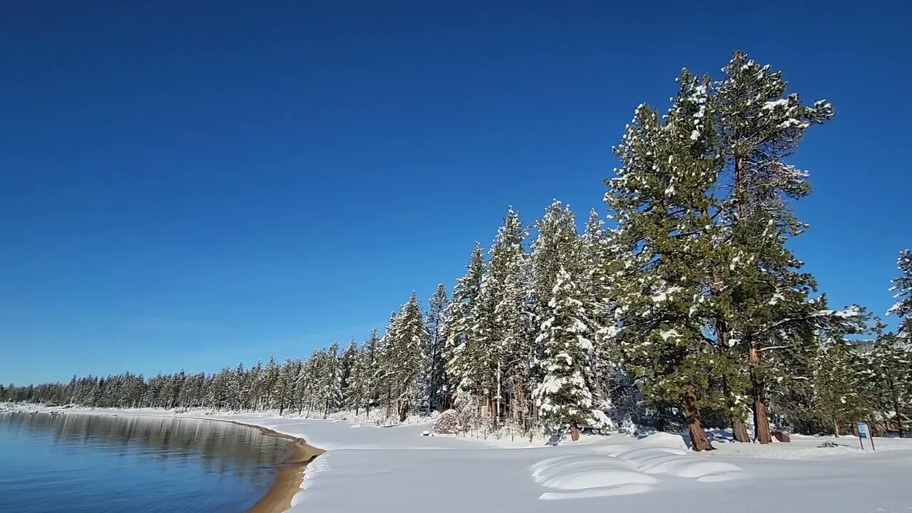 Lake Tahoe in winter