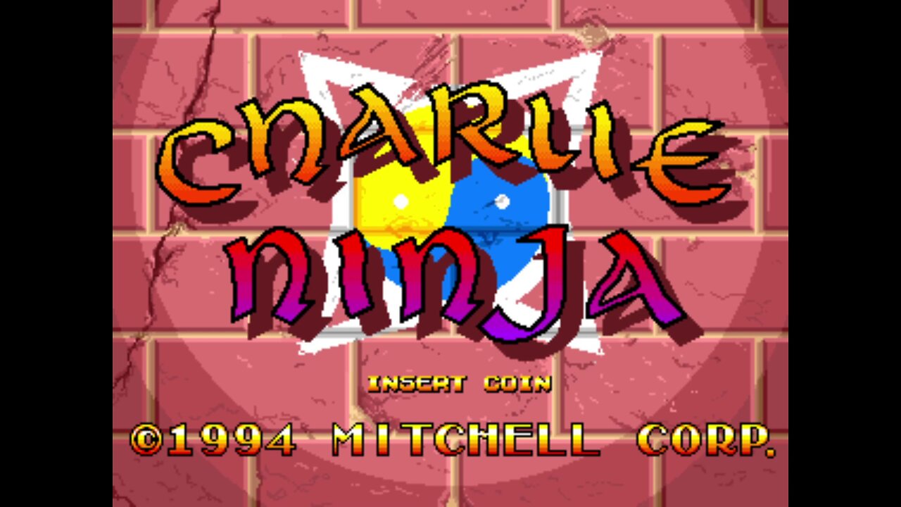 Charlie Ninja Arcade Game, Mitchell 1995, playthrough