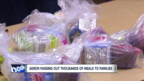 Akron Public Schools handing out thousands of meals to students on extended break