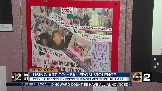 Baltimore City students using art to raise awareness and combat violence