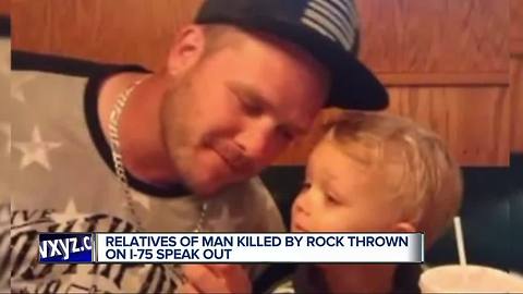 Family devastated by death of man killed by rock thrown from overpass