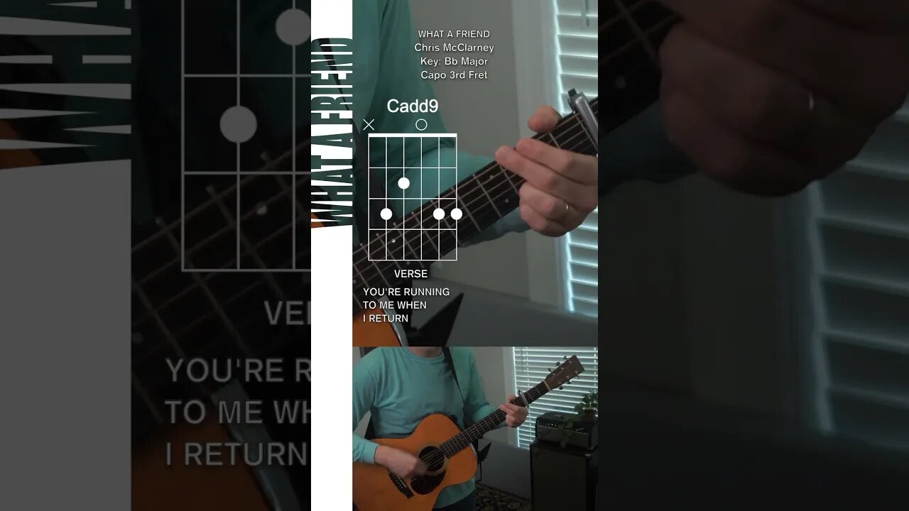 🎸 What A Friend by Chris McClarney Acoustic Guitar Tutorial #worshiptutorials #praiseandworship