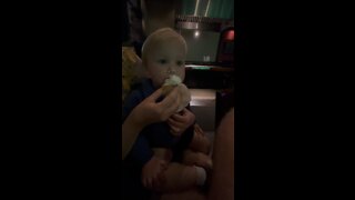 Adorable Baby Loves Eating Cupcakes