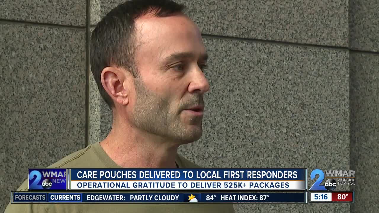 Care pouches delivered to local first responders