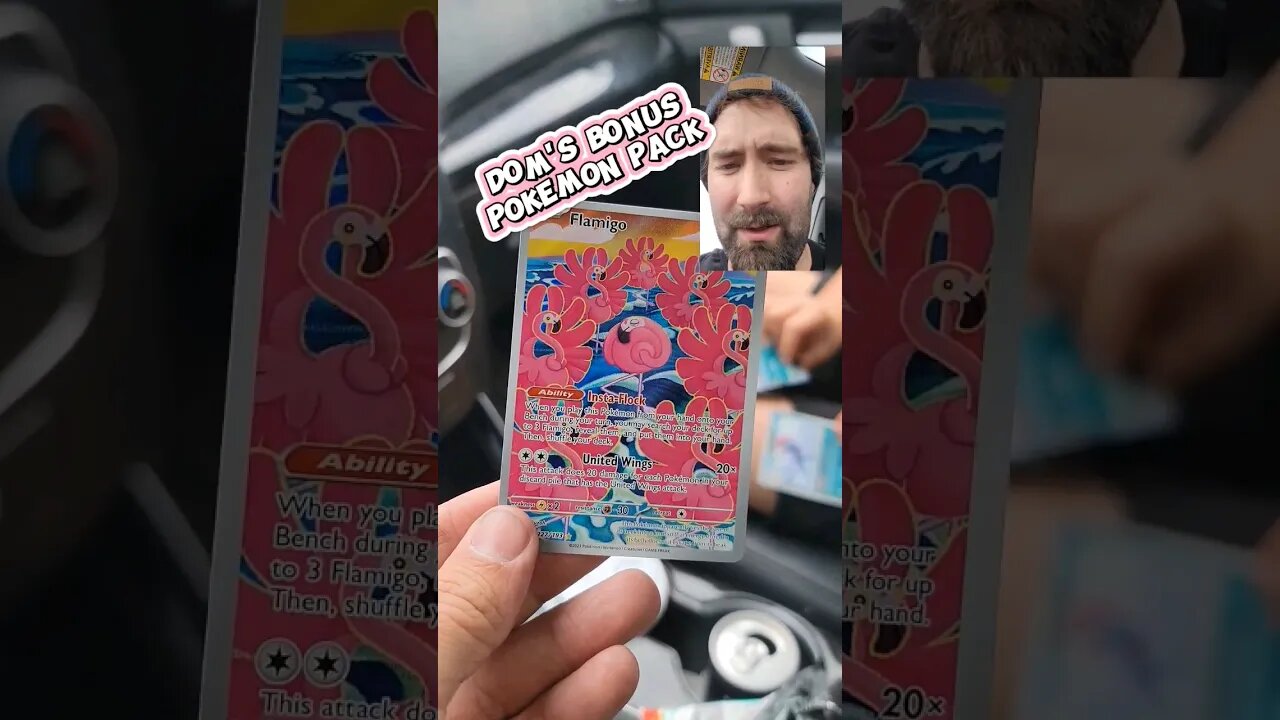Dom's Bonus Pokemon Pack | First Paldea Evolved Pack #paldeaevolved #pokemon #fullart #flamigo #tcg