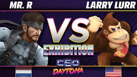 Mr. R (Snake) vs. Larry Lurr (Donkey Kong) - SSBU Demo - CEO 2018