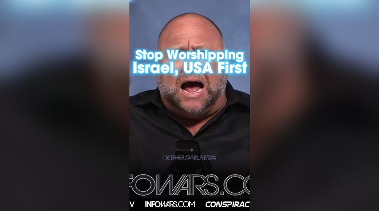 Alex Jones: Stop Worshipping Israel, They View USA as Their Dumping Ground - 11/15/23