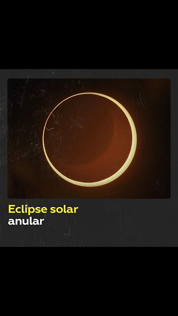 ‘Anillo de fuego’: Espectacular eclipse solar anular