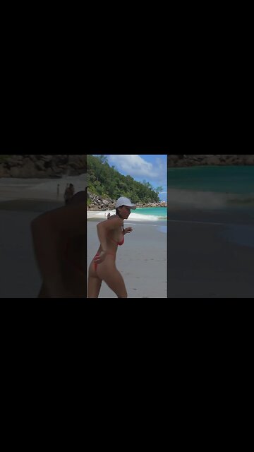 Body surfing in the Seychelles! #surf #bikini #surfing