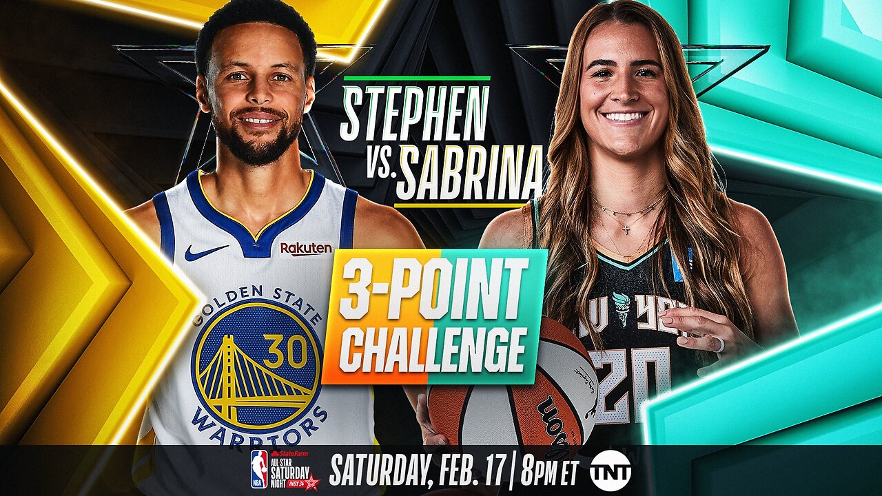 Showdown between Steph Curry vs Sabrina 3-point contest