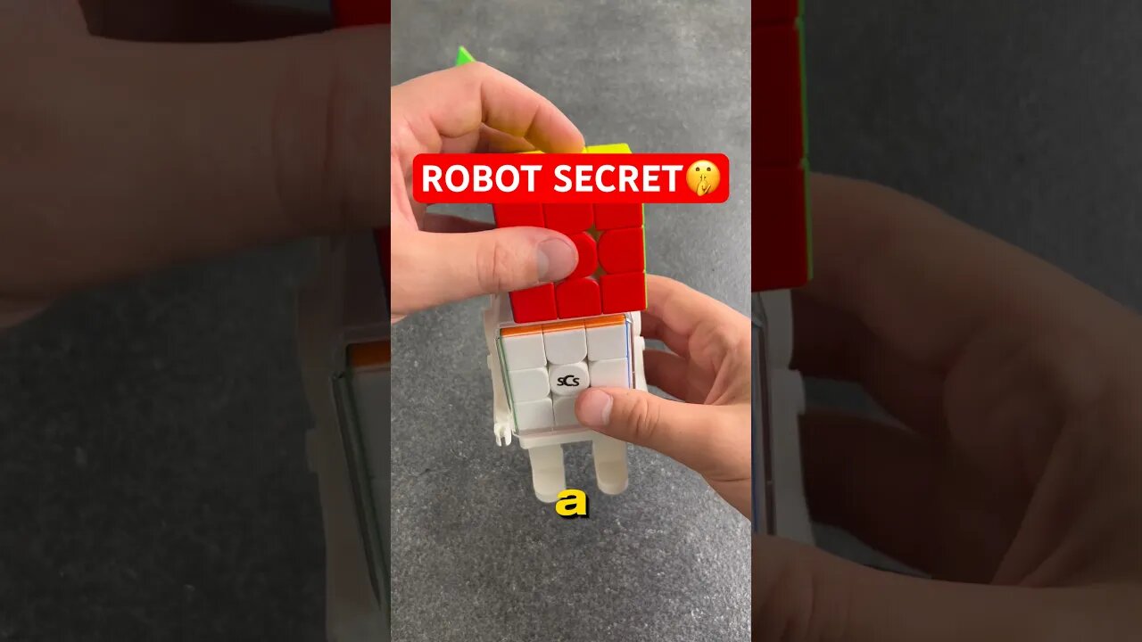 This robot has a HUGE secret! #cubing #cubers #shorts