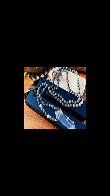QUARTZ PENDANT MALA NECKLACE