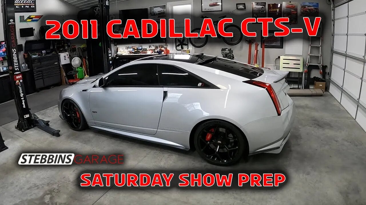 Detailing my 2011 Cadillac CTS-V for a Car Show (Saturday)