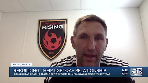 Phx Rising head coach & team become ally following LBGTQ incident